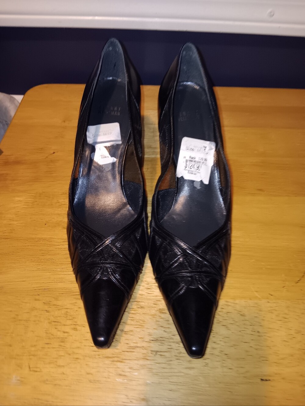 Stuart Weitzman Black Pointed Toe Pumps Size 12
